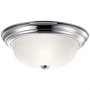 13.25" 2 Light Flush Mount Chrome потолочный светильник 8112CH Kichler