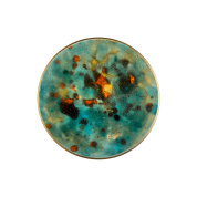 декоративный настенный элемент сине-зелёного оттенка хамелеон