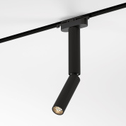 однофазный трековый прожектор с поворотной цилиндрической головкой на шарнирном кронштейне