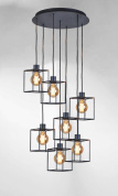 KERMA 7 o48 Davidts lighting Kerma подвесной светильник с семью кубическими плафонами в каскадной композиции