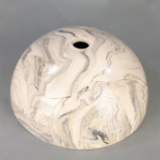 керамический купольный плафон с мраморной текстурой