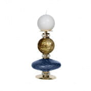Diva audrey taormina small candle holder - sapphire подсвечник, Villari