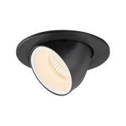 1005868 SLV NUMINOS® GIMBLE S DL светильник встраиваемый 250мА 8.6Вт с LED 2700K, 720лм, 20°, черный/белый