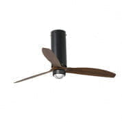 32037-10 TUBE FAN LED Matt black/wood ceiling FAN LED with DC motor люстра с вентилятором Faro barcelona