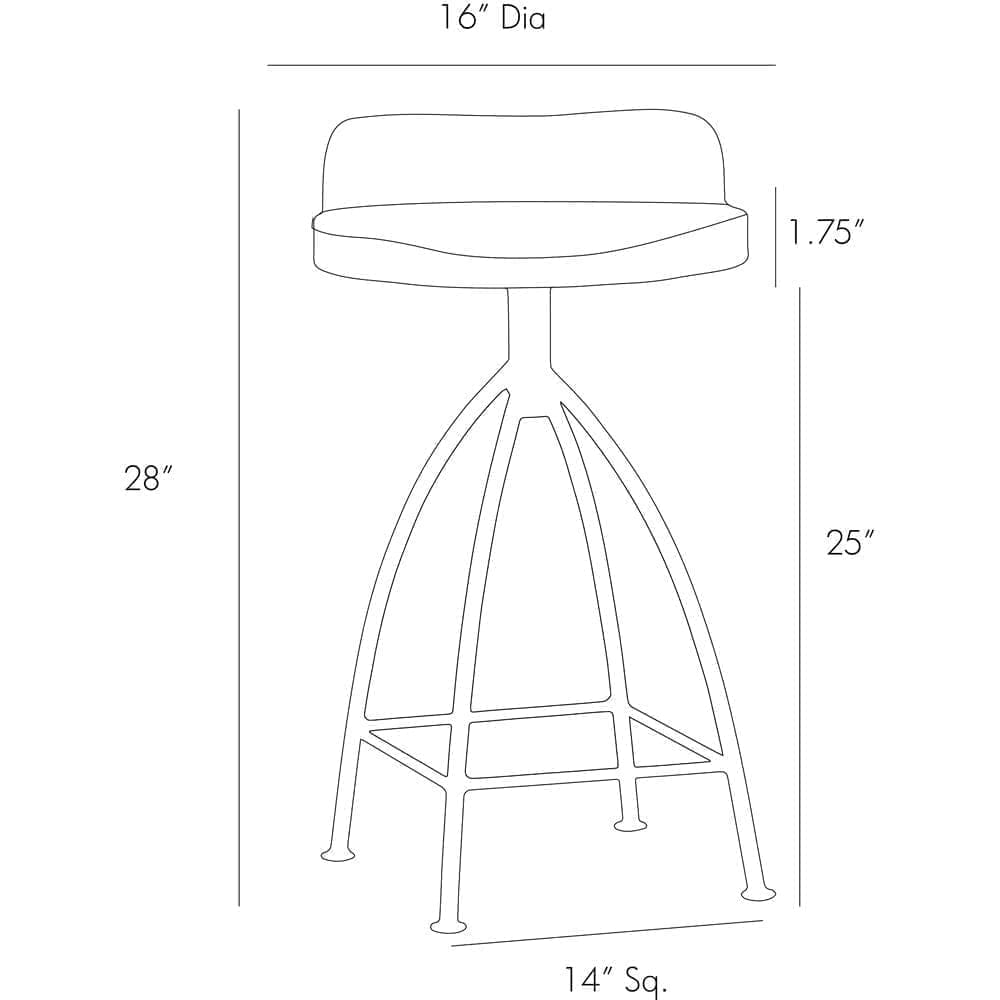 Arteriors henson store counter stool