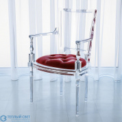 Marilyn Acrylic Arm Chair-Red Pepper Global Views кресло