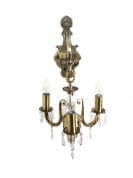 3 Light Aluminium Crystal Wall Sonce Chandelier бра FOS Lighting Allu-J-Candle-WL3