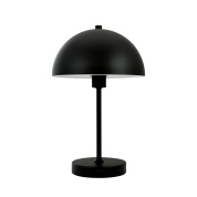 настольная лампа с куполообразным плафоном чёрного цвета
