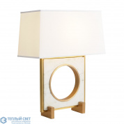 Passageway Table Lamp-Satin Brass-Square Global Views настольная лампа