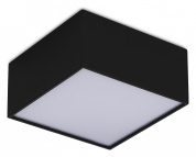 накладной светильник с квадратным корпусом и белым плафоном