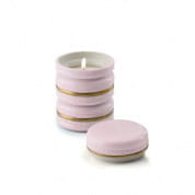Chantilly baby macarons scented candle - pink & gold ароматическая свеча, Villari