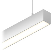 подвесной линейный светильник вытянутой формы с рассеянным светораспределением