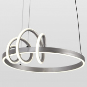 подвесной светильник с комбинированной геометрией колец и волнообразных линий