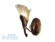 Creamy Настенный светильник из ржавчины/сусального золота с янтарным стеклом Possoni Illuminazione 315/A1