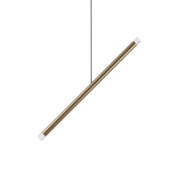 подвесной светильник с вытянутым корпусом цвета шампань