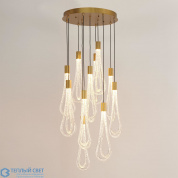 Round Layered Raindrop Chandelier Global Views люстра