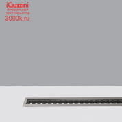 EY18 Linealuce iGuzzini Recessed Linear Luminaire – Warm White – 48V dc DMX512-RDM – L=907mm – Wide Flood Wall Grazing optic