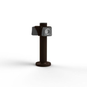 уличная розетка на стойке коричневого цвета