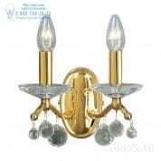 Kolarz CARMEN 2 3234.62.3.KoT настенный светильник золото 24 карата ширина 28cm высота 16cm 2 лампы e14