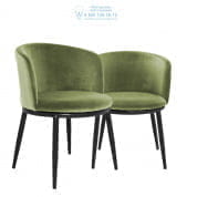 111996 Dining Chair Filmore cameron light green set of 2 Eichholtz