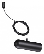 подвесной магнитный светильник цилиндрической формы чёрного цвета с регулируемым углом наклона для магнитного трека 48V