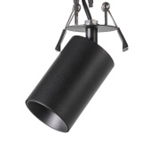 регулируемый потолочный спот чёрного цвета