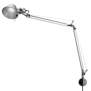 настольный светильник с подвижным механизмом и алюминиевым абажуром