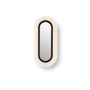 настенный светильник овальной формы с LED подсветкой белого цвета