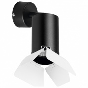 спот настенный черный с лепестками