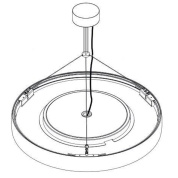 комплект подвеса круглой формы для потолочного монтажа