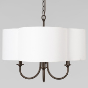 подвесной светильник с двойным абажуром и металлическими кронштейнами