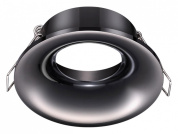 встраиваемый потолочный светильник круглый чёрный