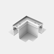 легкий угловой соединитель для встраиваемых систем белого цвета