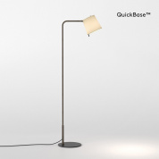 торшер бронзовый с тканевым абажуром