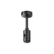 потолочное крепление чёрного цвета для трековой системы на стойках Flarity
