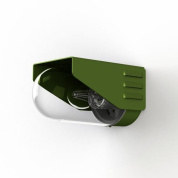 уличное настенное бра с овальным плафоном в корпусе зелёного цвета