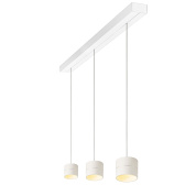 подвесной светильник с белым цилиндрическим плафоном