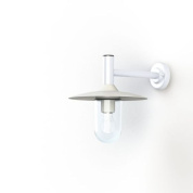 настенный светильник с металлическим плафоном белого цвета