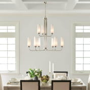 Truby 9 Light Chandelier Polished Nickel люстра 52481PN Kichler