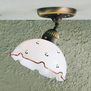 Kolarz Nonna 731.10.70 потолочный светильник состаренная латунь белый ø20cm высота 19cm 1 лампа e27