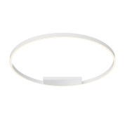 потолочный светильник белого цвета с круглым профилем и рассеянным освещением