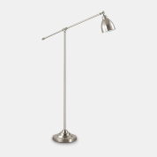 торшер с никелированным основанием и регулируемой штангой для чтения