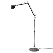 торшер с металлическим отражателем на регулируемом кронштейне