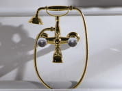 Odessa crystal Настенный смеситель для ванны с ручным душем Rubinetteria Giulini