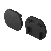 окончание для накладной магнитной трековой системы чёрного цвета Basity 15mm