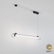 подвесной светильник матовый чёрный