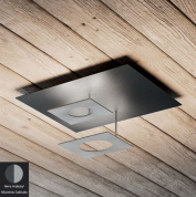 PETRA-2ARAS Icone Petra PARETE/SOFFITTO 42W 220V NERO ARDESIA- ALLUMINIO SAT Потолочный светильник
