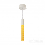 Kolarz Mobile murano 5340.30180.A подвесной светильник матовый белый mobile murano янтарь ширина 13cm мин. высота 33cm макс. высота 170cm 1 лампа cветодиодная лампа с регулировк
