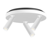 CCL03-3 Grau Clear SPOT TRIO WHITE/WHITE Накладной спот белый