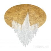 Kolarz FONTE DI LUCE 5313.10153.940 потолочный светильник сусальное золото ø55cm высота 43cm 1 лампа cветодиодная лампа с регулировкой яркости